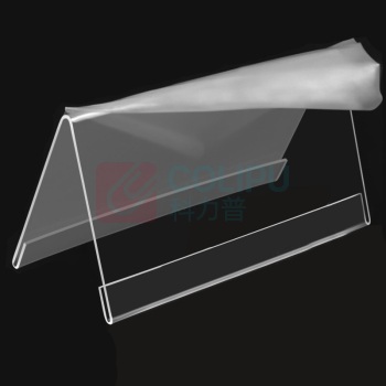 赫思迪格 亚克力V型台卡桌牌 JG-1609 90×60×2mm