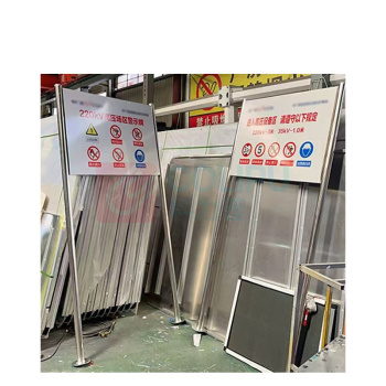 其实奇 机械设备标识-道路及光伏区指路标识-不锈钢双杆立牌展架 QSQ-BS-TY-260160 双面800*1200mm,h=2500mm