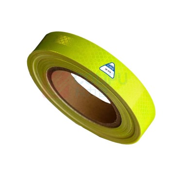 容泰 警示标识反光胶带 PET反光晶格车身反光膜贴纸 RT-D08 宽5cm 30米/卷 (黄色)
