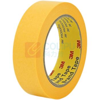 3M 美纹纸胶带 244 1cm宽(1mm*50m) (黄色) TMS