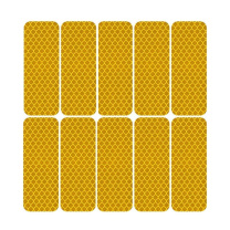 3M 反光万能警示贴 3*8cm (荧光黄色) 10片/组