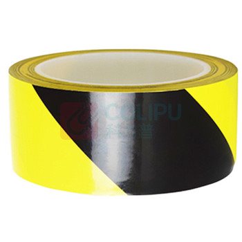 罗德力 PVC警示划线胶带 48mm*33m (黑黄) 6S定位斑马线胶带