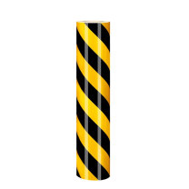 罗德力 反光警示胶带地标帖 宽60cm*长45.7m 黄黑斜纹 (黄黑色)