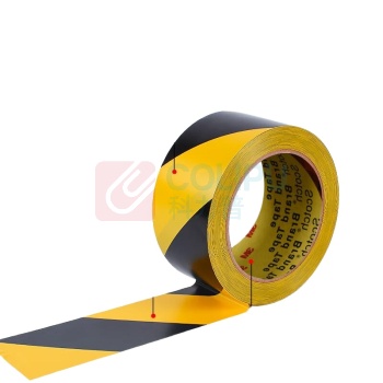 3M 警示胶带 610C 斜纹反光贴 (黑黄) 50mm*10m