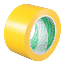 迅爵 车间划线安全标识胶带PVC斑马线警示胶带 48mm*16y (黄色)