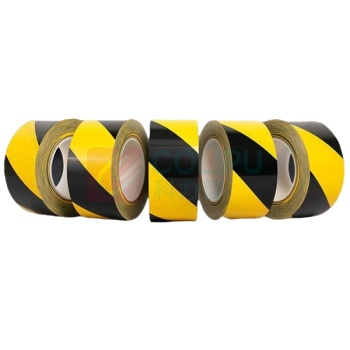 OIMG 警示胶带 宽30mm*33m (黑黄) 防水耐磨强粘警戒地板标识胶带
