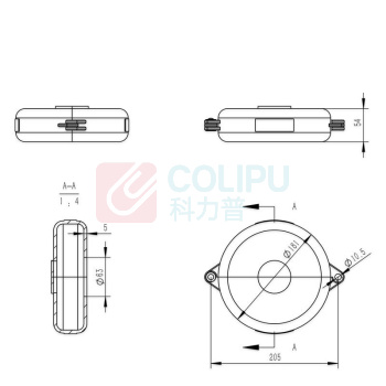博士 标准闸阀锁,合金工程塑料 BD-F13A 适用阀杆直径127-165mm(5"-6.5")