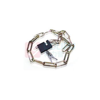 锦安行 方头链条锁 JCH-LTS3 1.5#方链 φ5mm×1.2m 锁体宽18mm