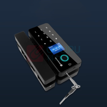 真地 Realand 玻璃门指纹锁 ZD208 带应急钥匙
