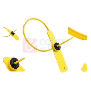 迅爵 塑料封条封扎带防盗封条 MFT12 100根 (黄色)