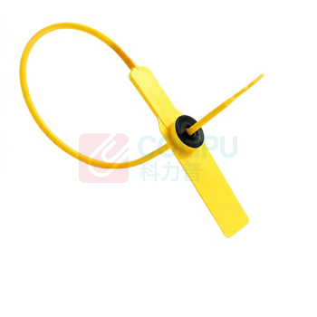 迅爵 塑料封条封扎带防盗封条 MFT12 100根 (黄色)