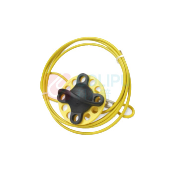 博士 轮式不锈钢缆绳锁工业大型设备锁定防紫外线LOTO锁具 BD-L32 2M (黄色)