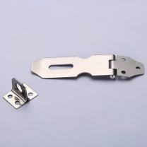 XMSJ 不锈钢锁扣挂锁 JU8 5寸锁扣+50mm挂锁含螺丝
