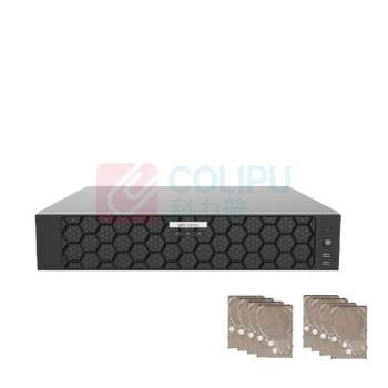 宇视科技 网络视频录像机 NVR-B300-E8 含8块4T硬盘 8盘位32路 (黑色)
