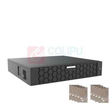宇视科技 网络视频录像机 NVR-B300-E8 含8块4T硬盘 8盘位32路 (黑色)