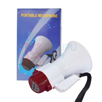 上柯 应急喊话器 B2247 120秒录音手持扩音器喇叭 15瓦(经济款) (红色)