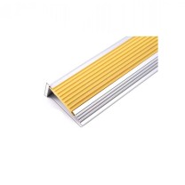 须特 楼梯铝合金防滑条 L型银黄色60*30mm 