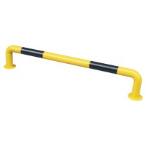 蓓尔蓝 钢管停车档杆 JXA0004 U型2米10cm高2.0厚 (黄黑色) 车轮定位器 倒车限位器挡车器