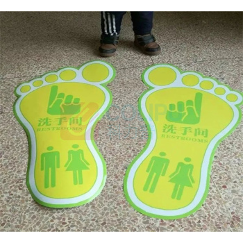 千禾 温馨提示地贴背胶贴覆防滑斜纹膜 600*400mm