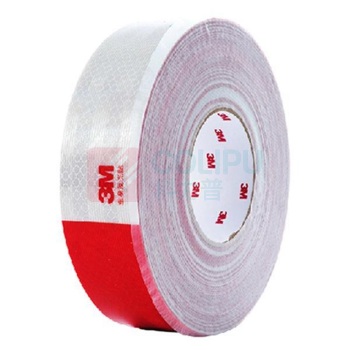 3M 二级车身反光贴 棱镜反光贴 红/白 983D 50mm×45.7m