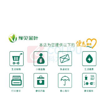 励生 便民业务公示牌 GS001 5mm厚亚克力+亚克力卡槽
