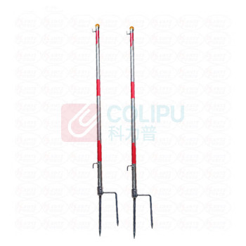 星浙安 叉式围栏支架 HF-CQY67A φ2.5cm*1.2m (红白相间) 不锈钢