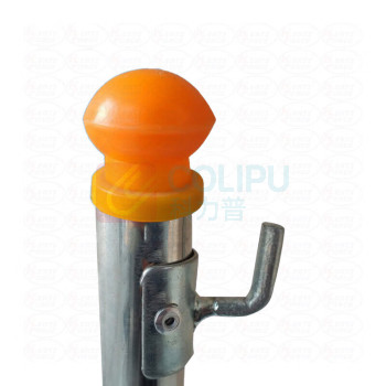 星浙安 叉式围栏支架 HF-CQY67A φ2.5cm*1.2m (红白相间) 不锈钢