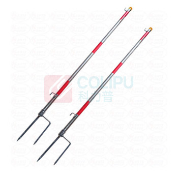 星浙安 叉式围栏支架 HF-CQY67A φ2.5cm*1.2m (红白相间) 不锈钢