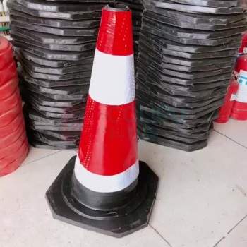 安盾帅 橡胶圆锥反光路锥 ADS-6100010 70cm