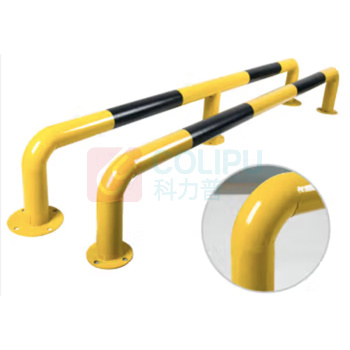 也特 车间防撞栏杆反光路桩挡车杆M型护栏挡车器 1800*300*76mm 含安装
