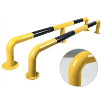 也特 车间防撞栏杆反光路桩挡车杆M型护栏挡车器 1800*300*76mm 含安装