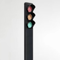 鹿色 道路交通信号灯 FJ200-3 总高3.5m (三灯红+黄+绿色)