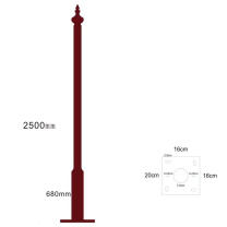 也特 指路牌铁艺指示牌立柱 高2500mm 直径76mm (不含指示牌叶片)