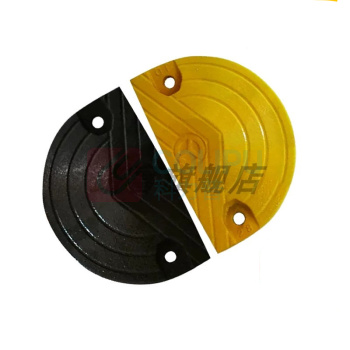 劲牛 减速带端头 十字花 300mm*50mm 铸钢减速带大货车抗压缓冲带承重限速铸铁服务区物流园减速