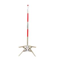 科力达 安全围栏杆 Φ2.6*1200mm 不锈钢伞式 /红白相间反光 /可收缩 (红白)