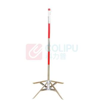 科力达 安全围栏杆 Φ2.6*1200mm 不锈钢伞式 /红白相间反光 /可收缩 (红白)