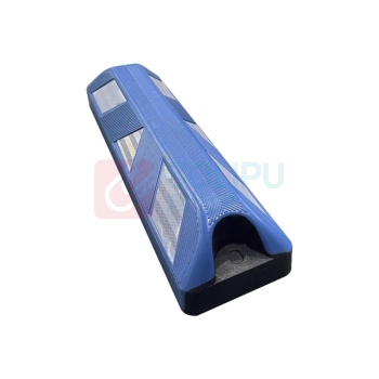 OIMG 彩色橡塑反光挡车器 定位器 560*150*85mm (防滑蓝)