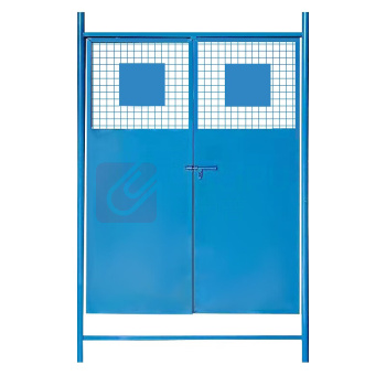 夜莺 施工电梯门 100049568964 蓝色中建门带门框2.4m高*1.4m宽-边框厚0.8mm