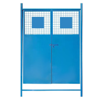 夜莺 施工电梯门 100049568964 蓝色中建门带门框2.4m高*1.4m宽-边框厚0.8mm