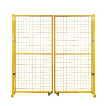 夜莺 中镶无缝车间隔离网 100062137267 黄色双开门2米高4米宽
