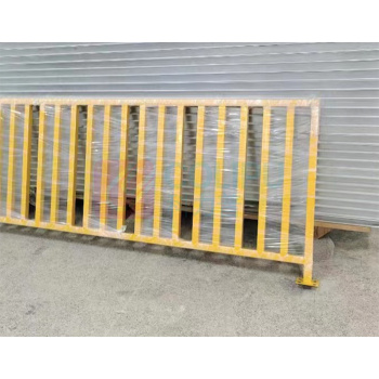 也特 镀锌烤漆围栏护栏 3000*600mm 40方管 1mm厚 (黄色)