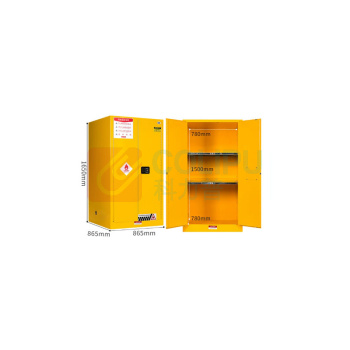弗莱仕 加厚款防爆安全柜 1650*865*865*厚0.7mm 60加仑 (黄色)