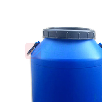 罗德力 圆形塑料化工桶 加厚带盖密封圆桶 50L (蓝色)