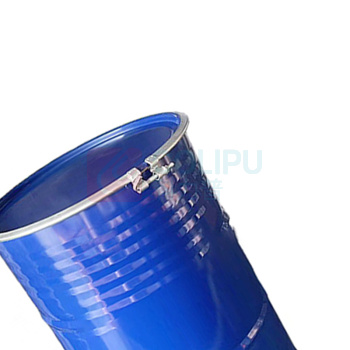 罗德力 圆形铁皮油桶化工大铁桶铁皮包装桶 200L 开口 (蓝色)