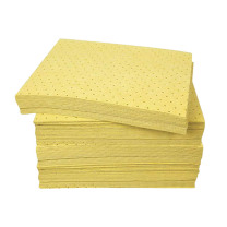 安赛瑞 化学吸液棉片 7H00110 规格:40cm*50cm*2mm 压点易撕型黄色【100PCS/B】 (黄色) 100片/包