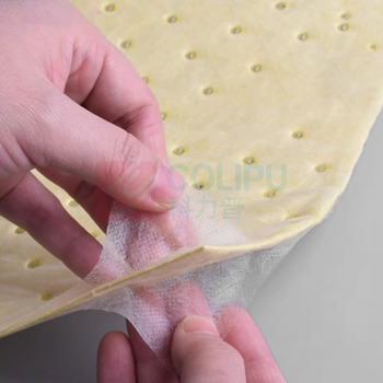 安赛瑞 化学吸液棉片 7H00110 规格:40cm*50cm*2mm 压点易撕型黄色【100PCS/B】 (黄色) 100片/包