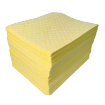 冰禹 化学品吸液棉 工业吸油棉片吸附棉 BYL-118 100037629398 (黄色) 100片/包