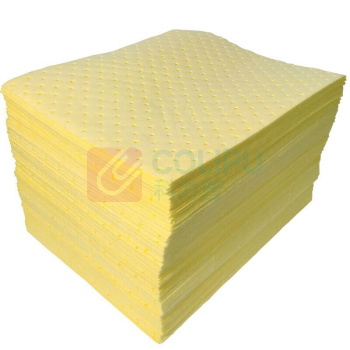 冰禹 化学品吸液棉 工业吸油棉片吸附棉 BYL-118 100037629398 (黄色) 100片/包