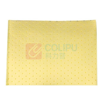 冰禹 化学品吸液棉 工业吸油棉片吸附棉 BYL-118 100037629398 (黄色) 100片/包