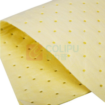 冰禹 化学品吸液棉 工业吸油棉片吸附棉 BYL-118 100037629398 (黄色) 100片/包